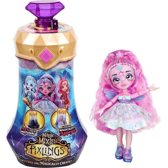 Magic Mixies Unia The Unicorn Pixling Reveal 6.5" Doll from Potion Bottle - Picture 1 of 6